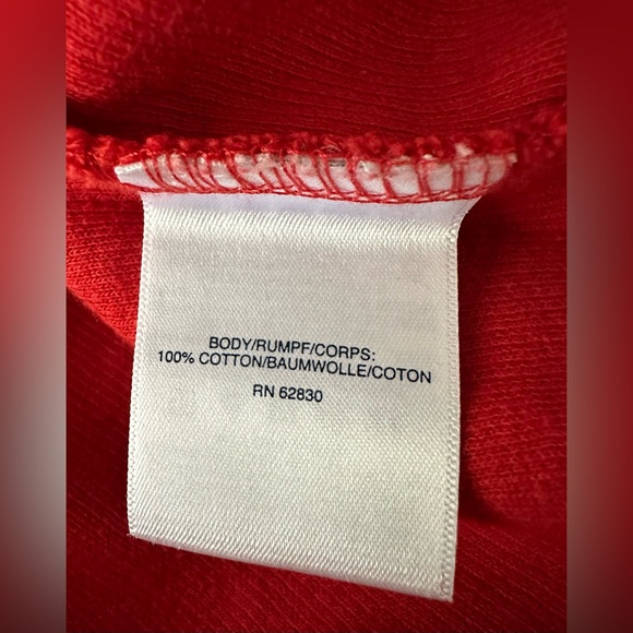 Men’s Land’s End 1/4 Zip Pullover in Red Carmine. Size Large (42-44) - Picture 11 of 11